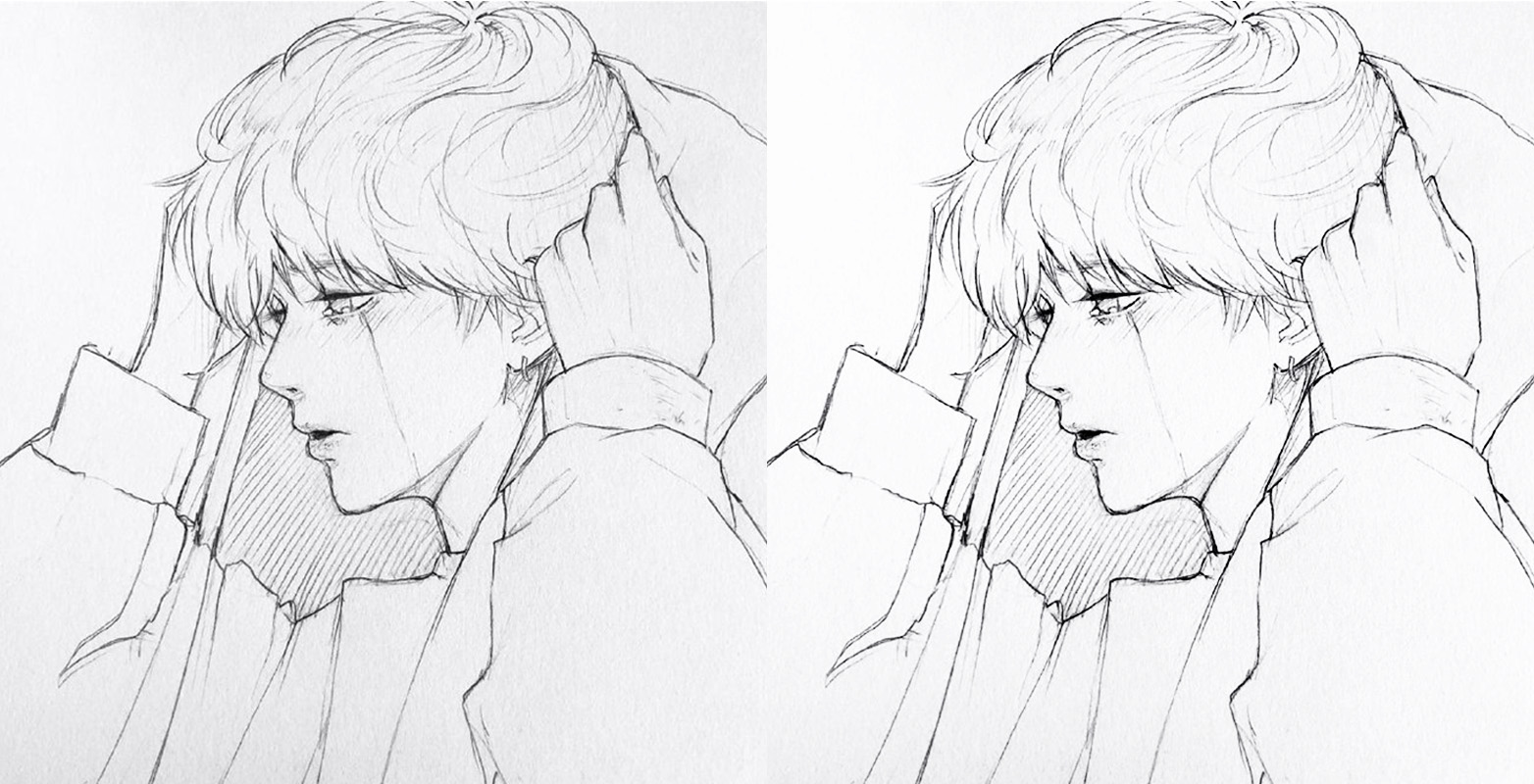 怎么把线稿提取出来,爱笔思画怎么提取线稿