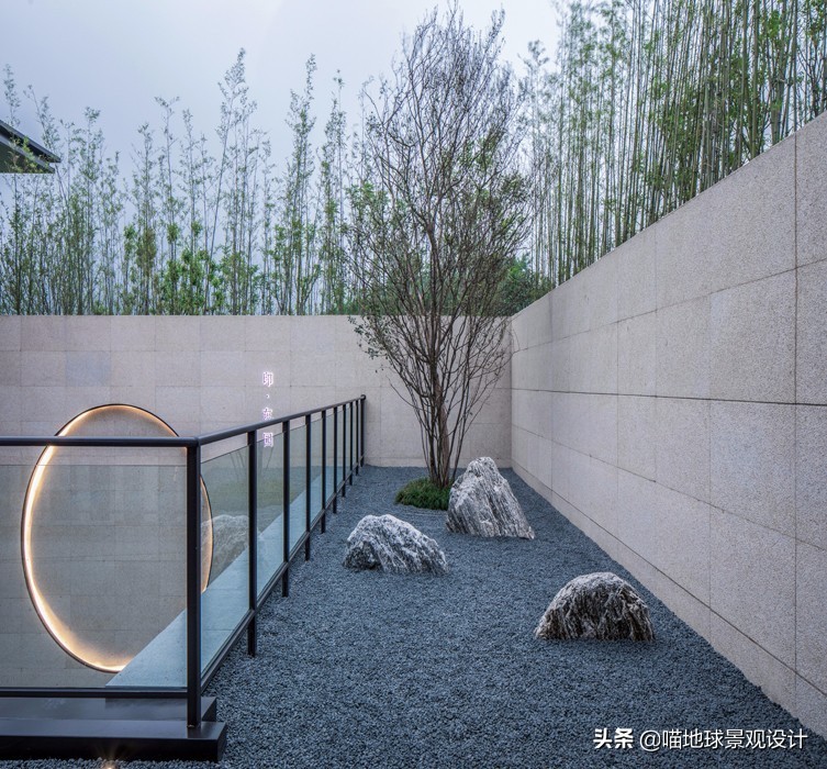 枯山水景观庭院,枯山水禅意小景观中式庭院