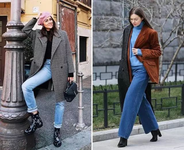 直筒裤短靴是你冬季的穿搭首选吗,冬季穿搭短靴牛仔裤