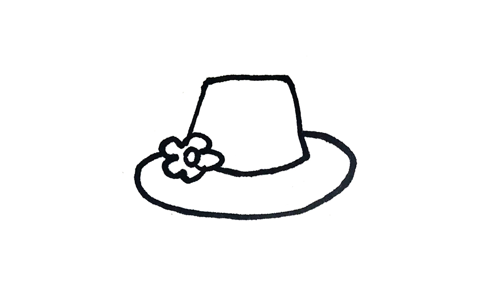 简笔画帽子怎么画最好看,冬季帽子简笔画简单又好看卡通