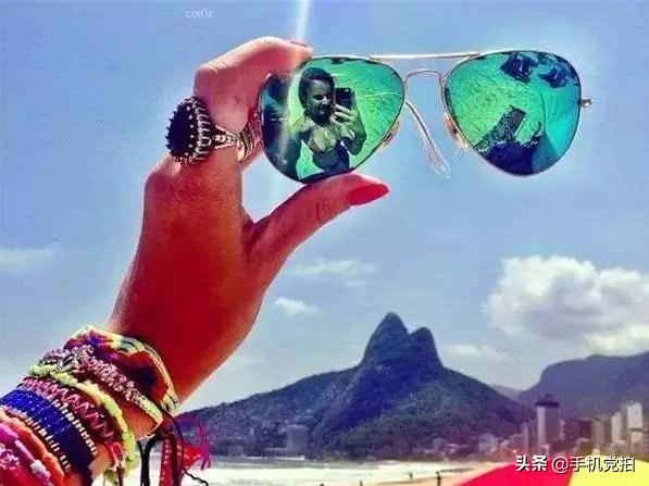 拍照用小镜子,拍照带夹子的镜子