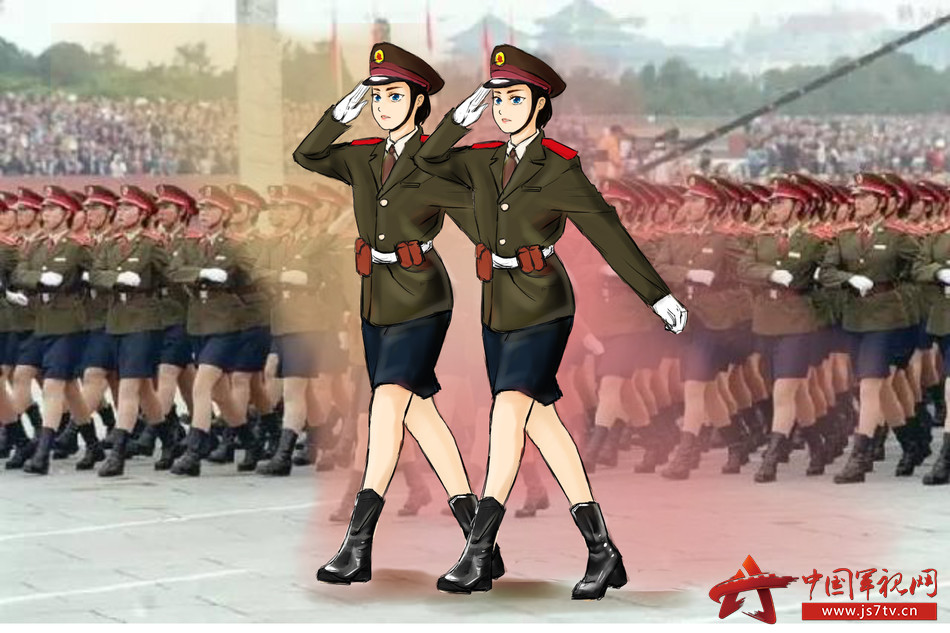 女兵的变化史漫画,漫画女兵军装照