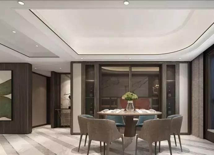 现代港式轻奢大平层设计效果图,港式轻奢大宅