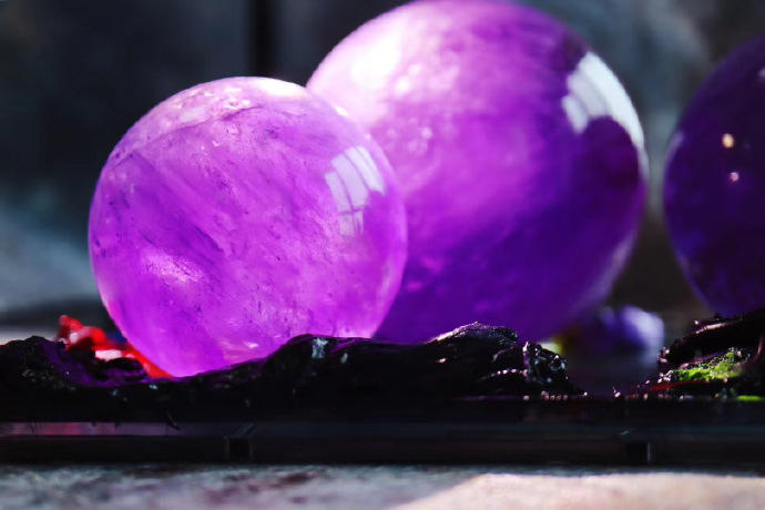 怎么辨别紫晶球,紫晶珠子怎样选