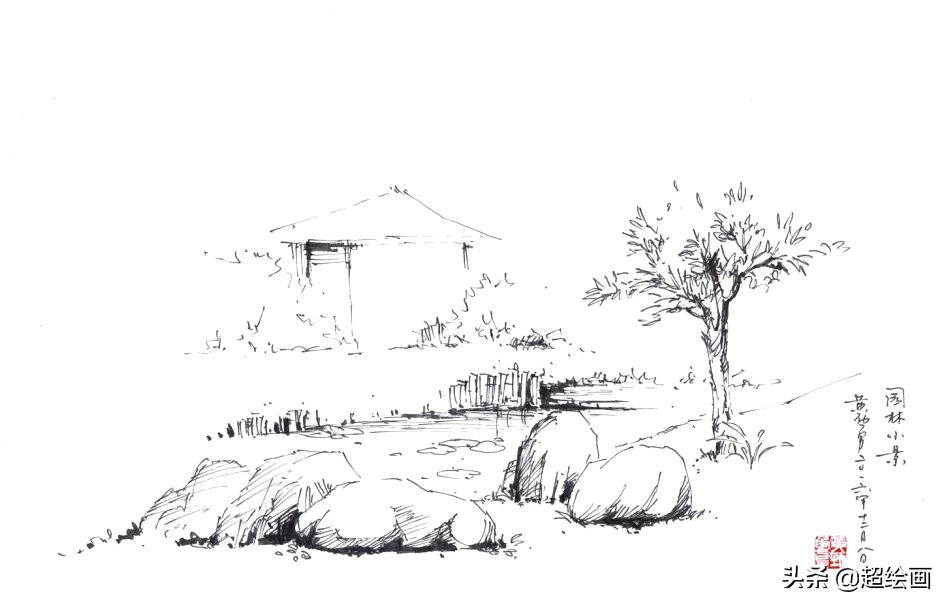 十大顶级钢笔画速写,钢笔速写100幅图片