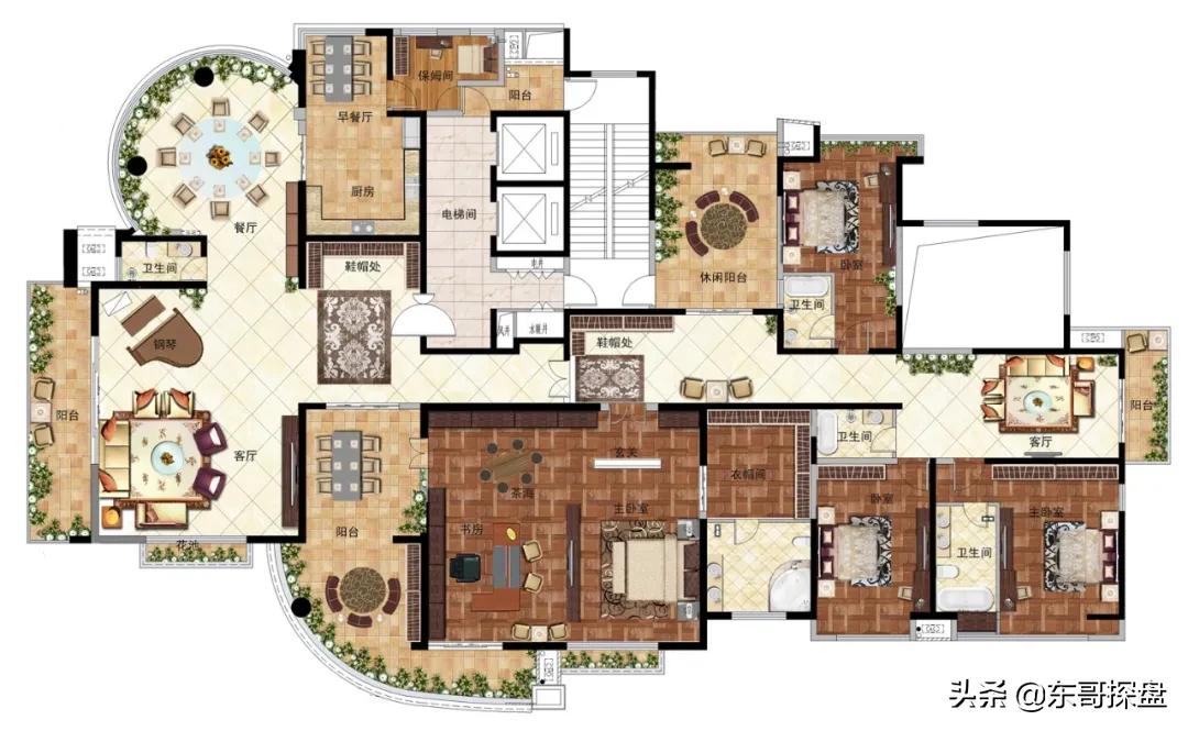 郑州市区180平方大平层,郑州180平大平层推荐