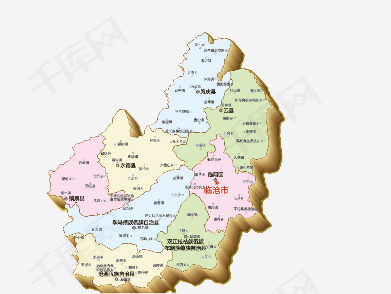 中国云南临沧地图,中国地理云南文山篇