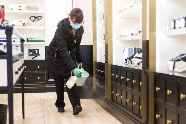 消毒准备工作已做好温馨提示,店内正常营业全面消毒安全