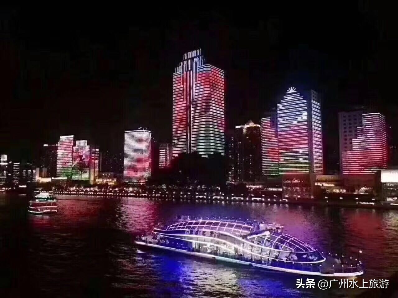 广州珠江游船水晶号日景,广州珠江红船号游船旅游攻略