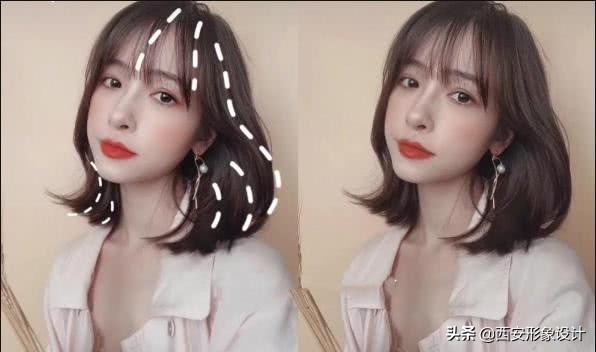 2020年最流行的发型圆脸长发中分,大圆脸女生适合的中分发型