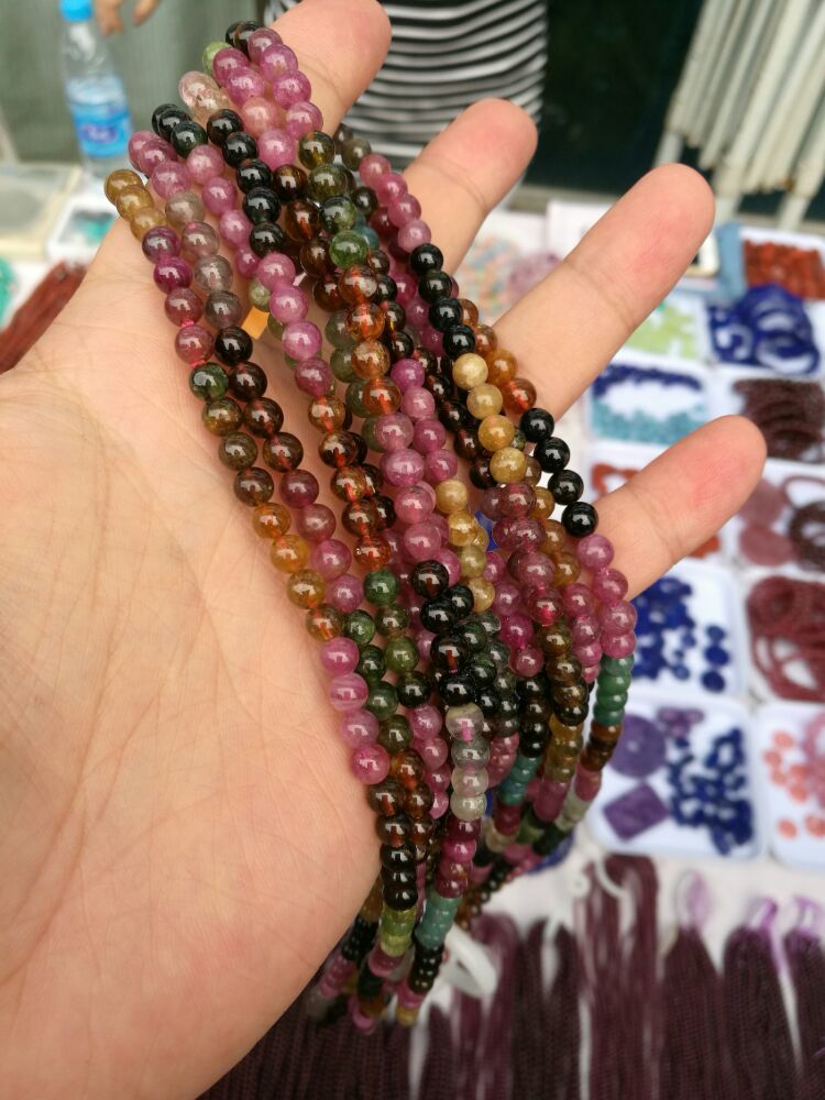 【俊】原创：从碧玺珠子谈起——碧玺优化处理手段之染色镀膜篇