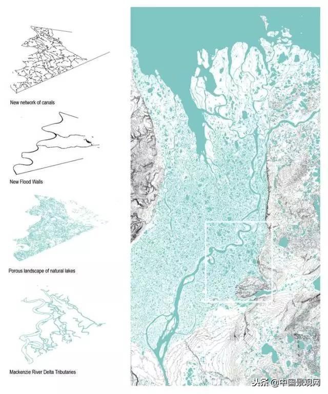 景观场地分析图制作,别墅庭院场地分析图