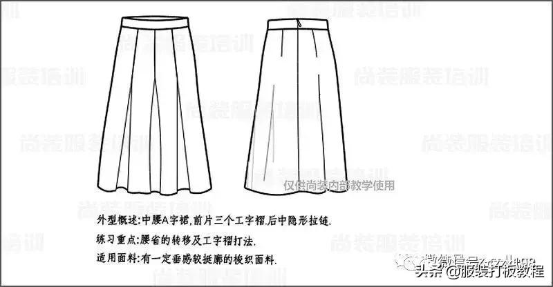 工字褶裙汉服怎样裁剪,工字褶半身裙的裁剪教程