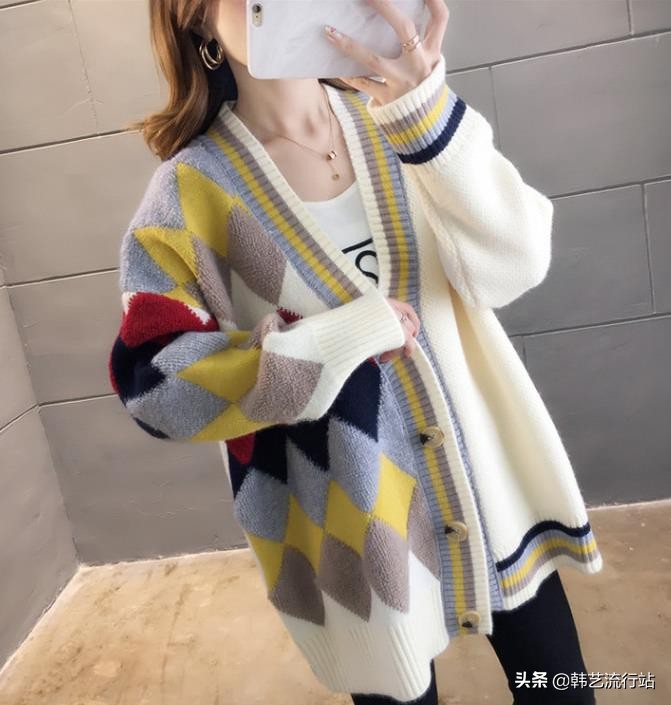 韩版穿搭女装高级感春,女装毛衣新款韩风搭配