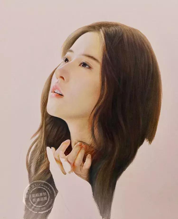 惊艳的彩铅画兔子,惊艳唯美的彩铅画