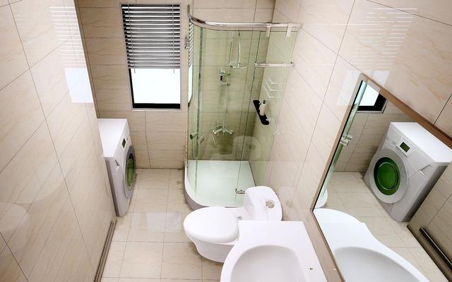 卫生间灰白格子效果图,卫生间墙面最佳设计图