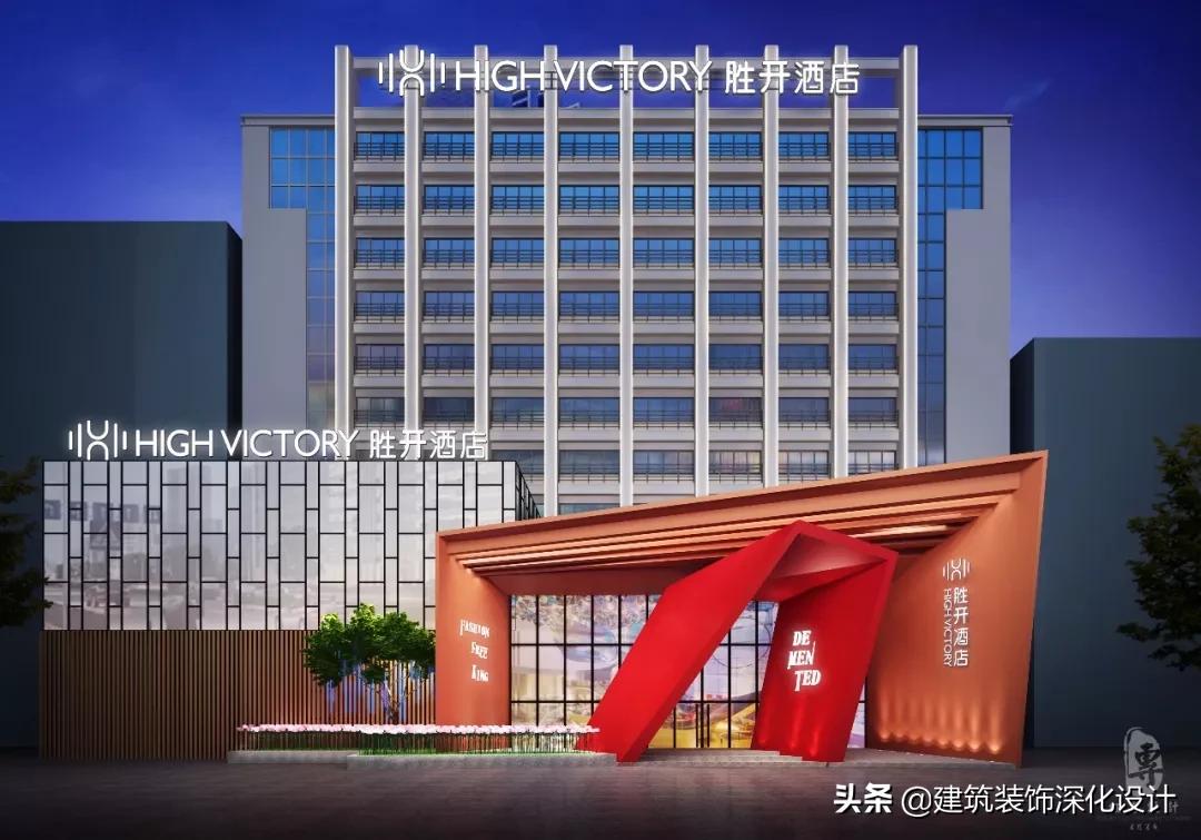 酒店高端门头设计,常见的酒店门头设计