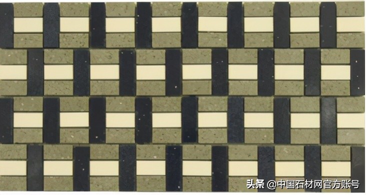 现代简约艺术感大理石马赛克图案,高端石材马赛克效果图