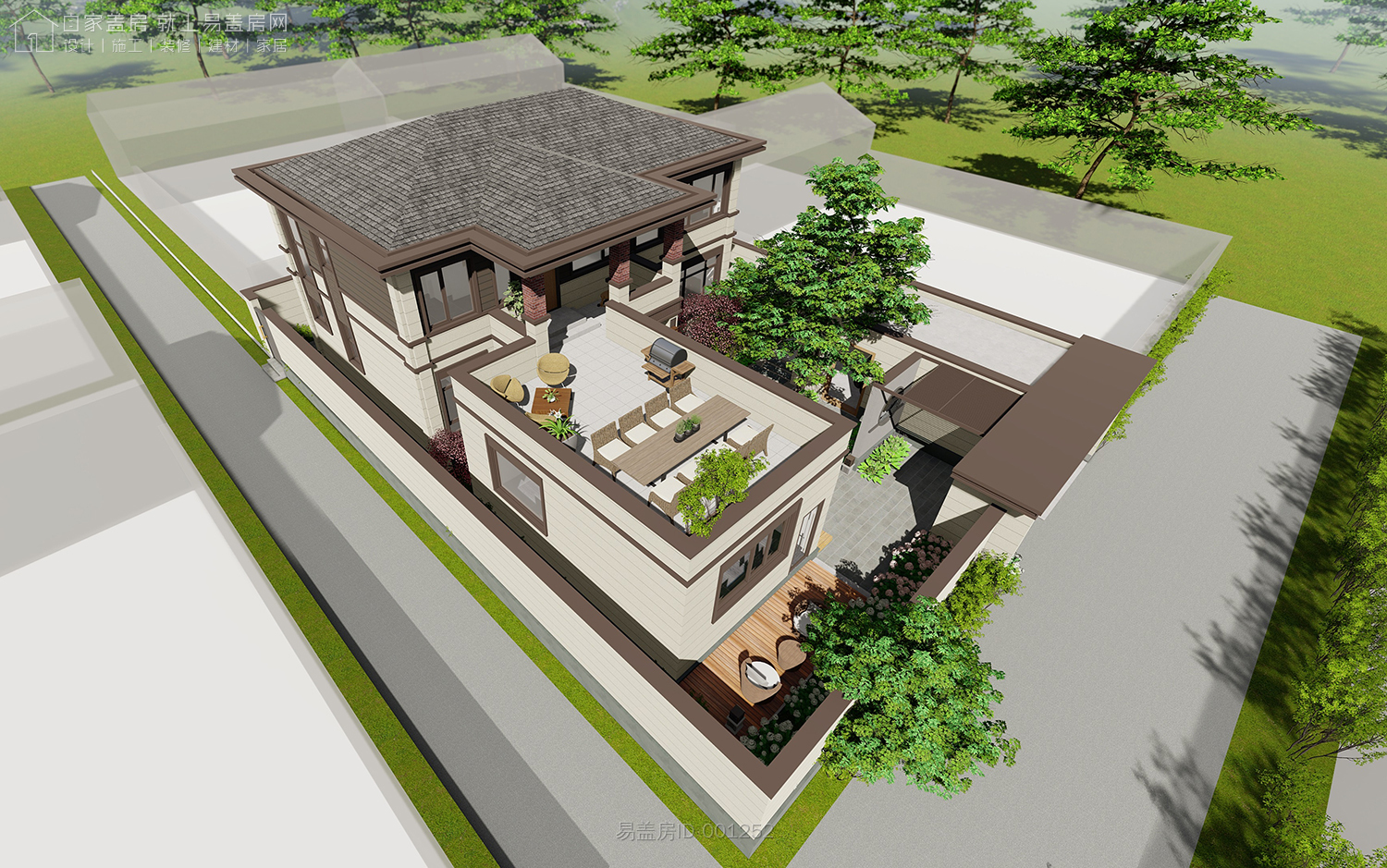 河南新中式别墅设计价格,李家别墅设计