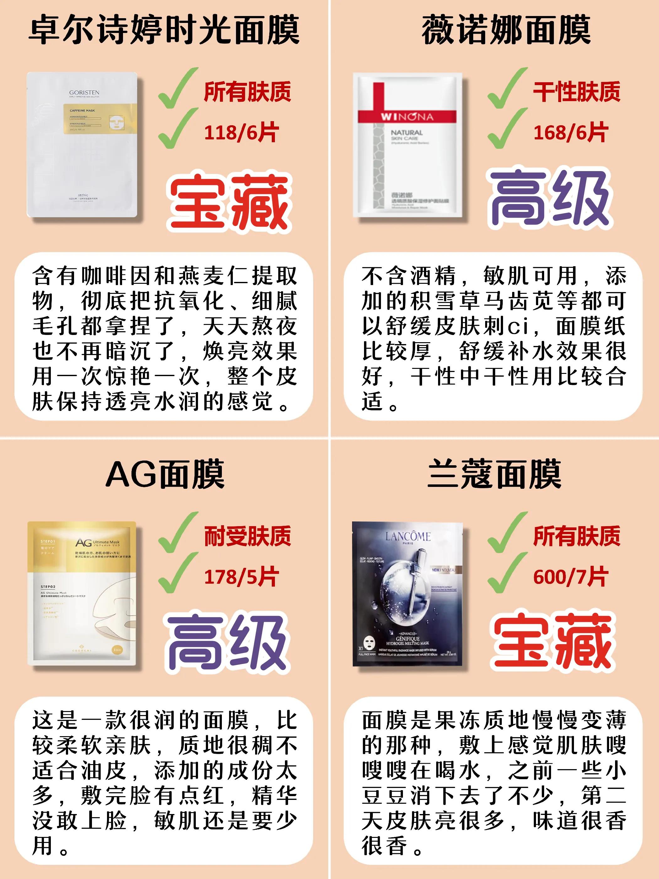 推荐几款特别好用的面膜平价,平价大牌面膜排行榜哪款好用有效