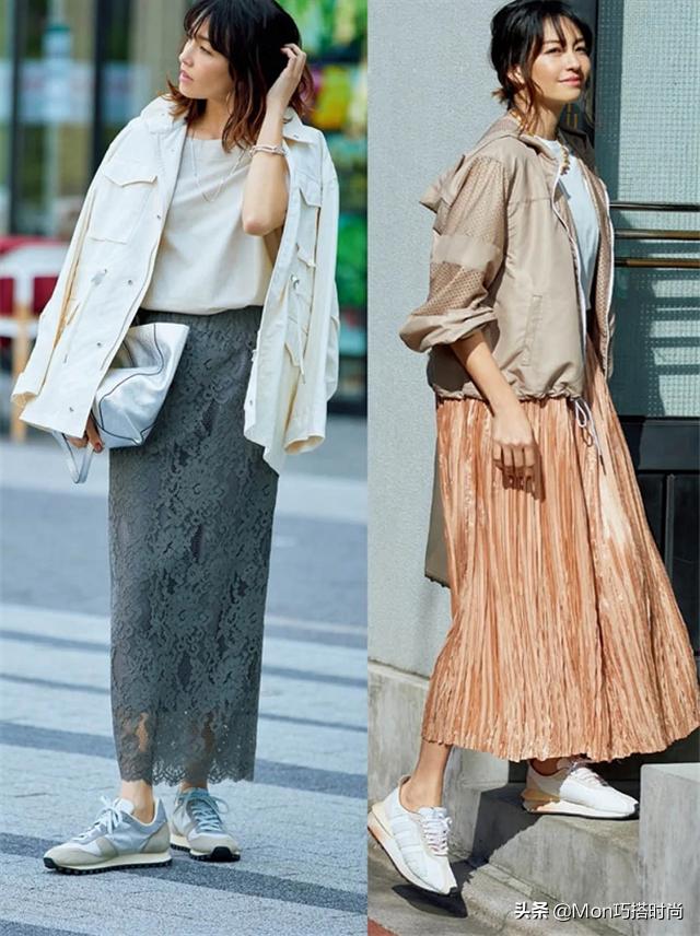 入秋学院风套装长裙,入秋半身裙子