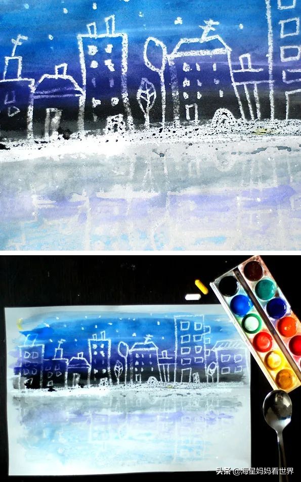 蜡笔油画棒画法,超简单的油画蜡笔素材教程