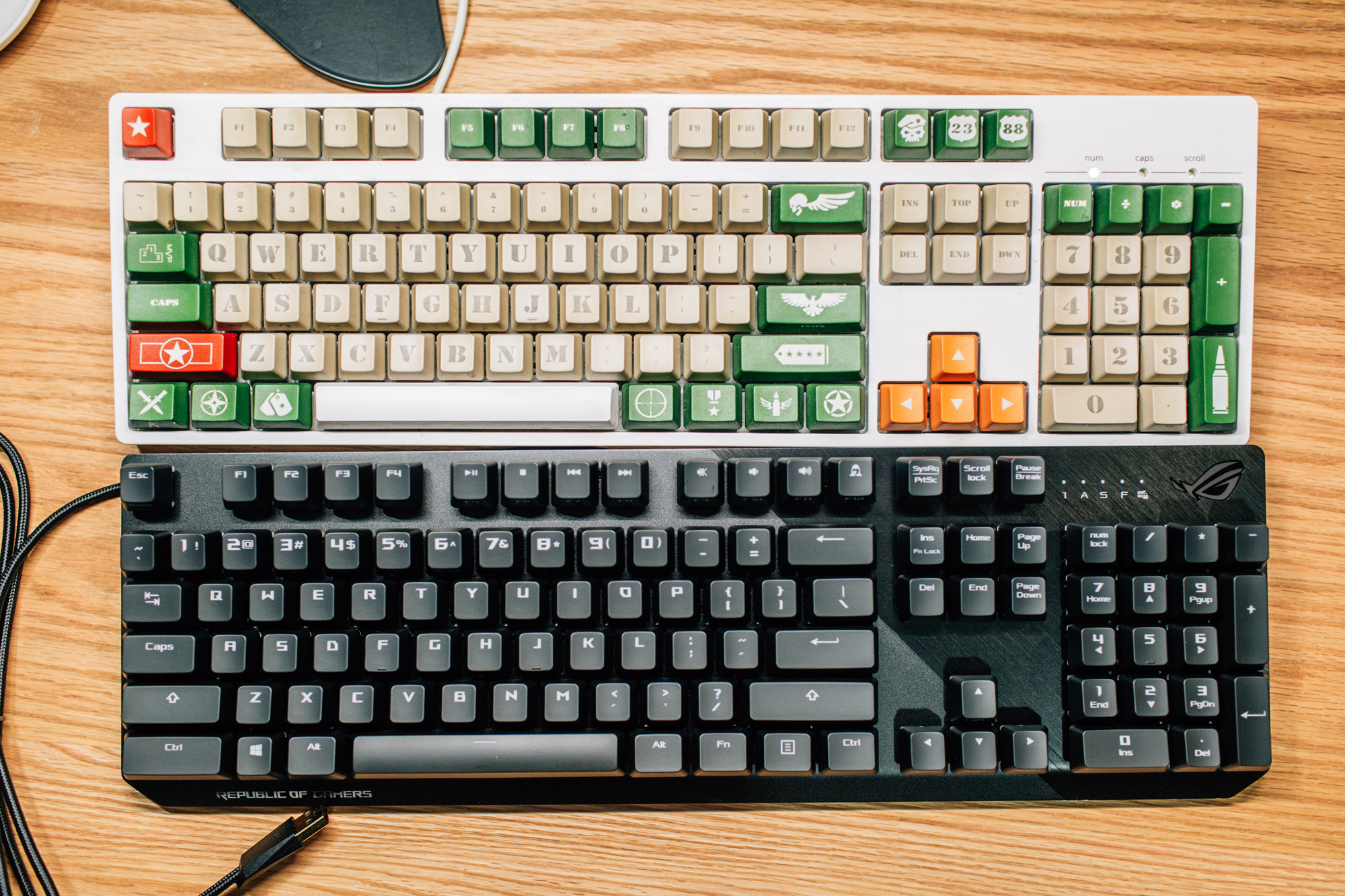 键帽推荐高颜值搭配透明键盘,机械键盘键帽推荐大全套