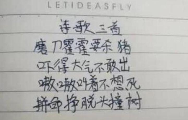 小学生爆笑改编游子吟,小学生改编版的游子吟
