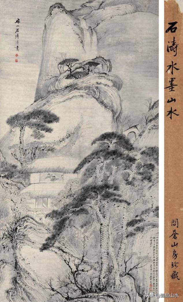 石涛山水画高清大全,石涛小写意山水画小品图片