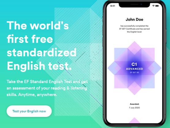 efset语言评测中心上线,efset测试65分是什么水平