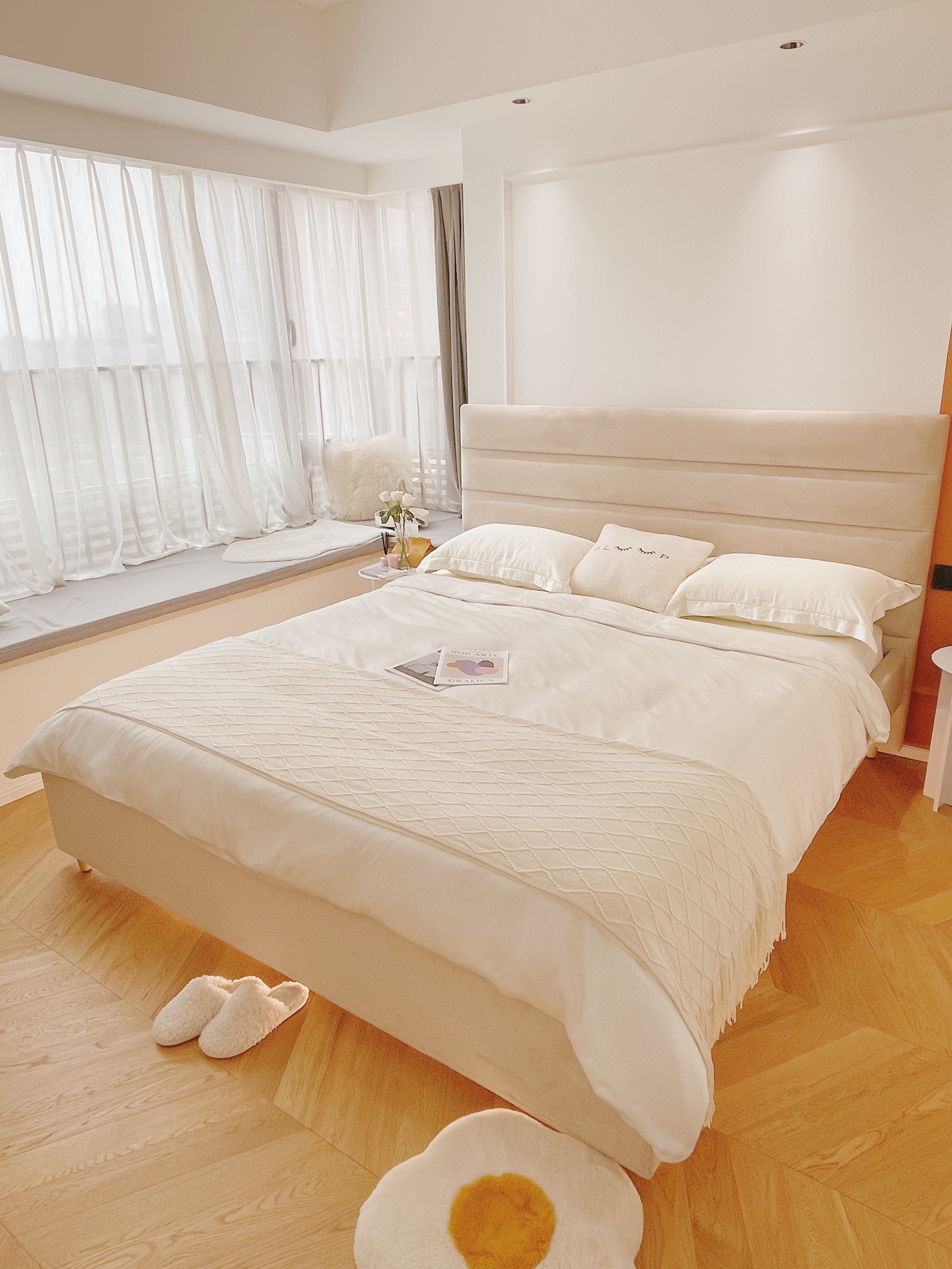 奶油色的卧室太好看了!快来抄作业,附清单