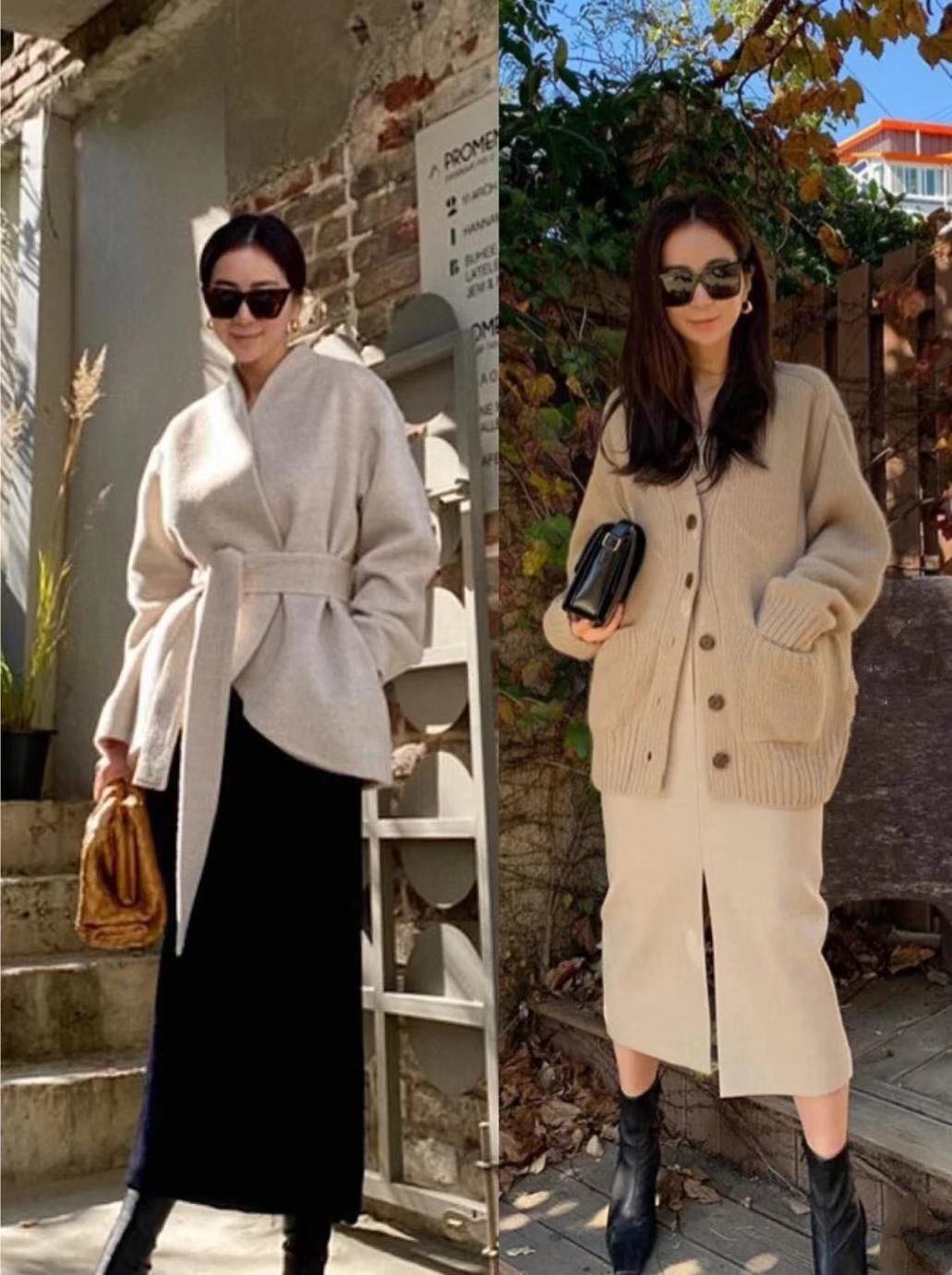 很有冬日韩系穿搭韵味,简约耐看的韩系秋冬穿搭范本