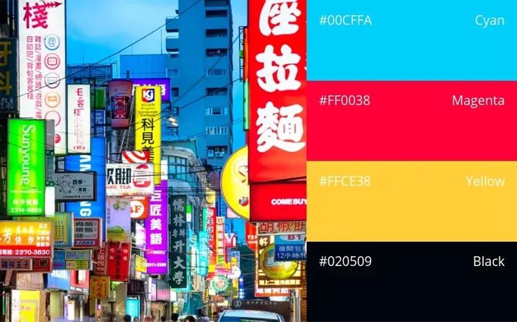 100种颜色组合及如何应用（三、旅行篇）