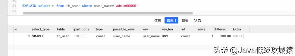 mysql查看索引关键字,mysql查看索引信息