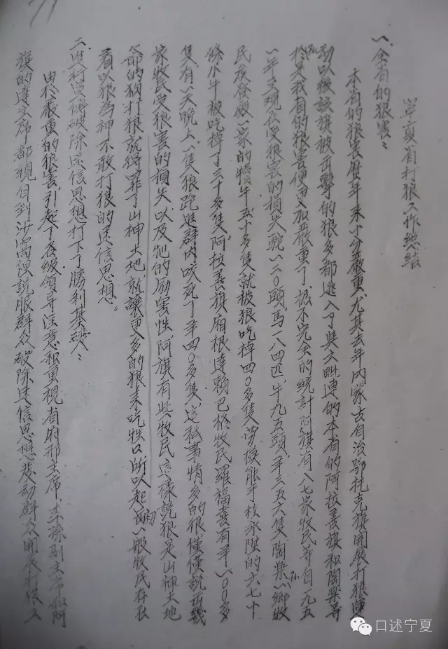 揭秘：你不知道的宁夏打狼旧事