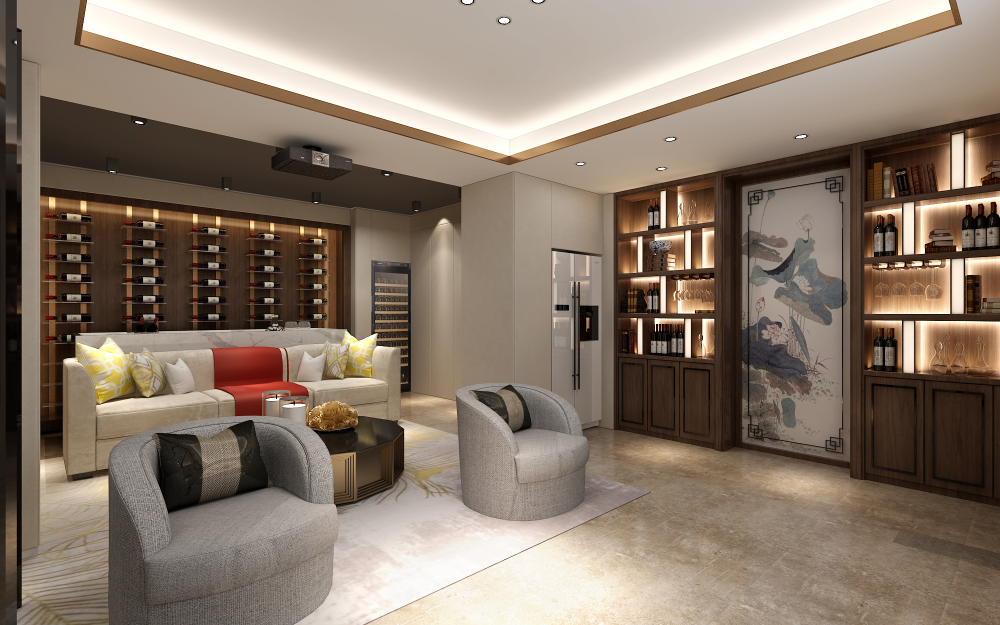 无锡香樟苑别墅装修案例,无锡中式别墅装修实景案例