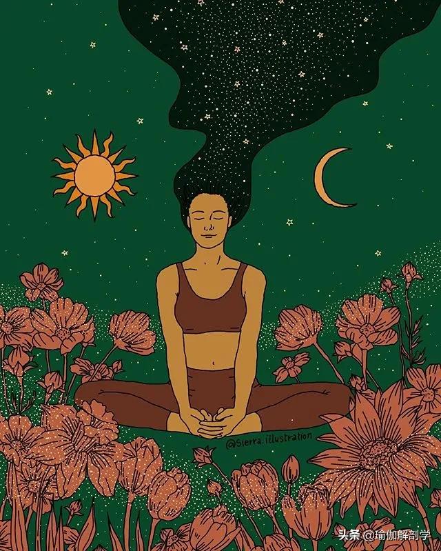 瑜伽小人唯美漫画,瑜伽倒立漫画图片