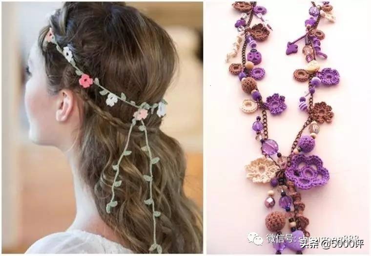 毛线钩精致的饰品,毛线钩织成品小玩意