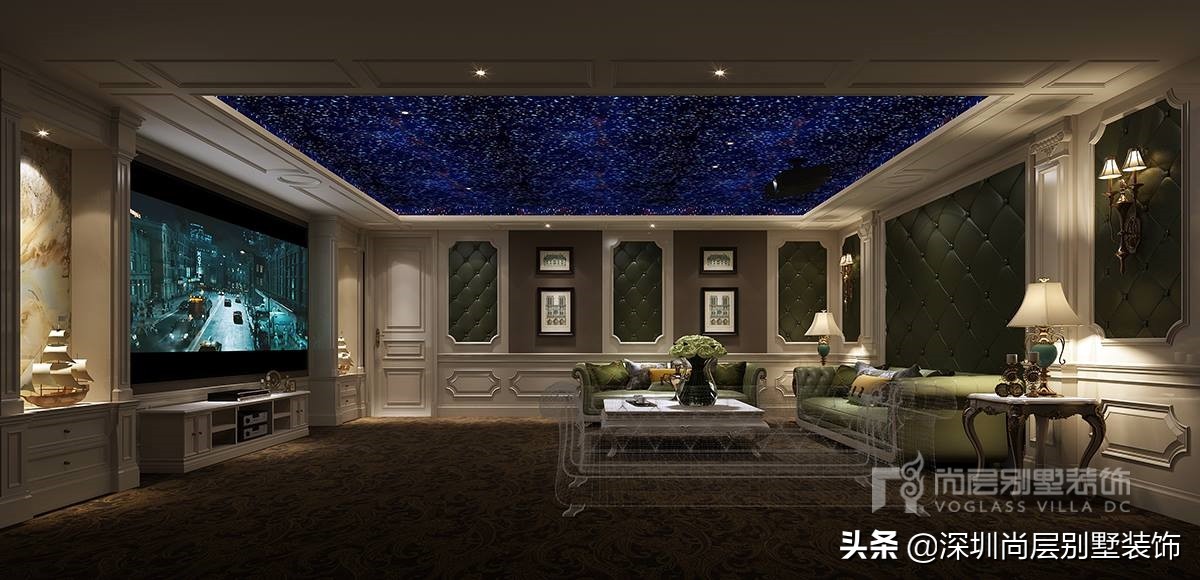 曦城豪宅装修效果图,深圳曦城别墅900万装修