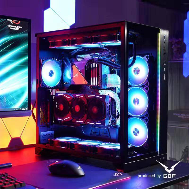 联力包豪斯o11devorgb黑色,rog粉