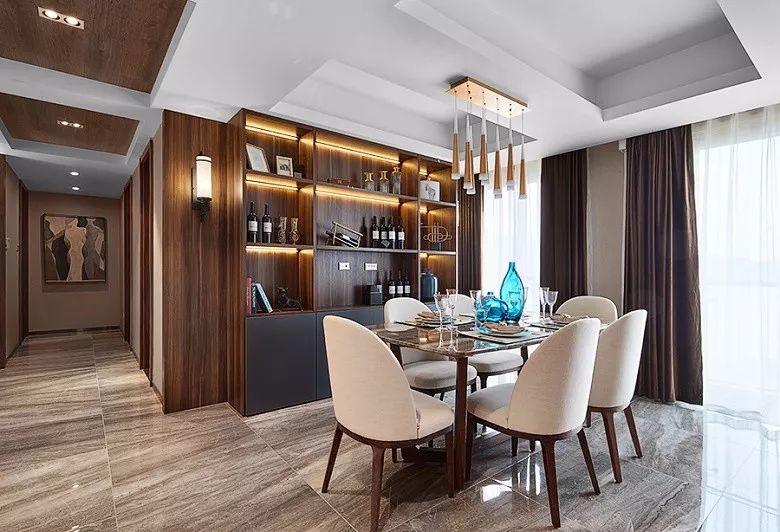 定制餐边柜子不显压抑,定制餐边柜留空