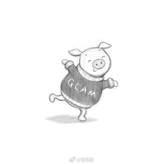 自带少年感的插画铅笔画,随手画插画第1笔就很萌