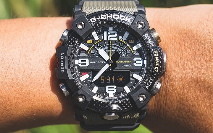 casio卡西欧手表男黑金gshock讲解,卡西欧gg-b100蓝牙连接都能做什么