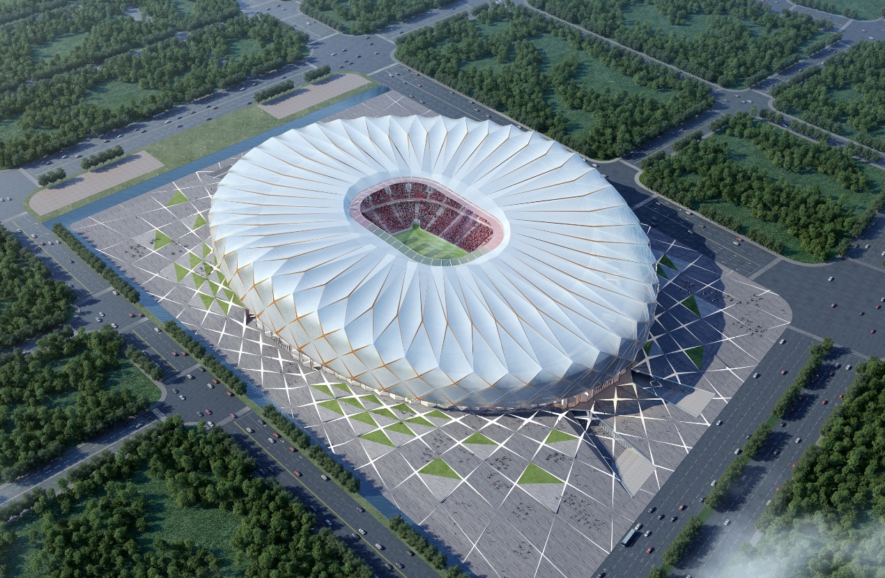 广州恒大足球场世界之最,广州恒大足球场最新图