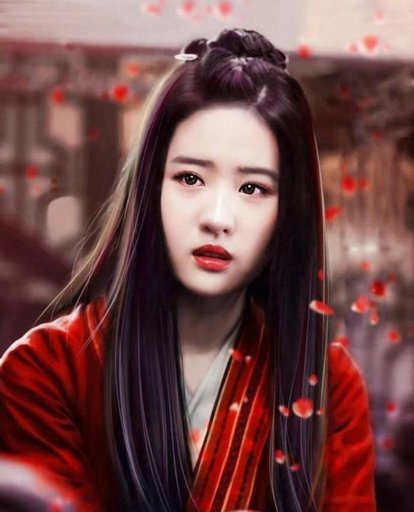 张智尧古装画像手绘,古装女明星图片手绘