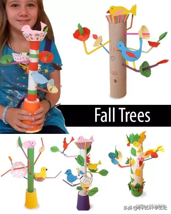 植树节手工又简单又漂亮,植树节绿色手工创意作品