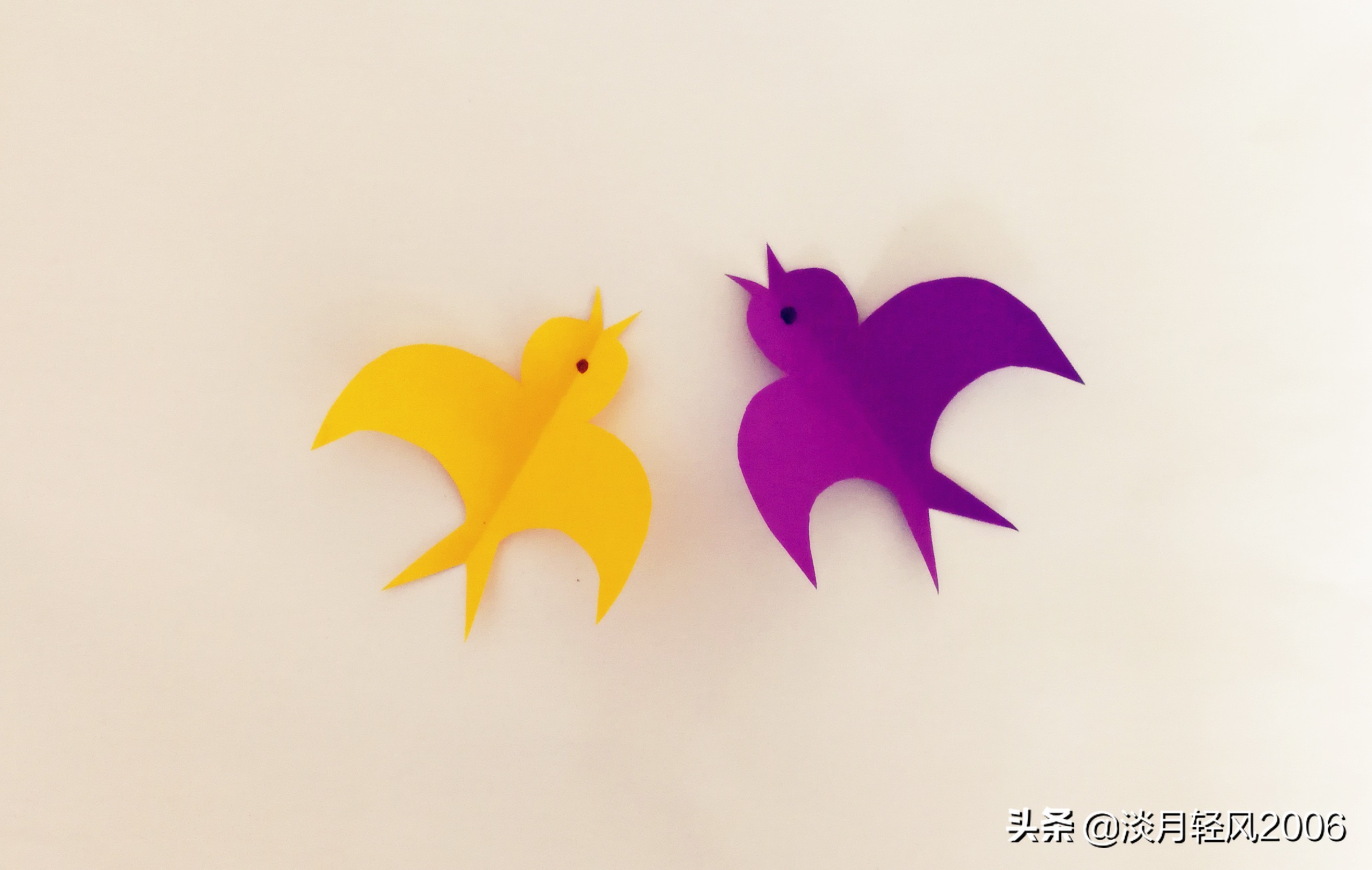 剪纸大全儿童圆形,幼儿手工剪纸小飞鸟