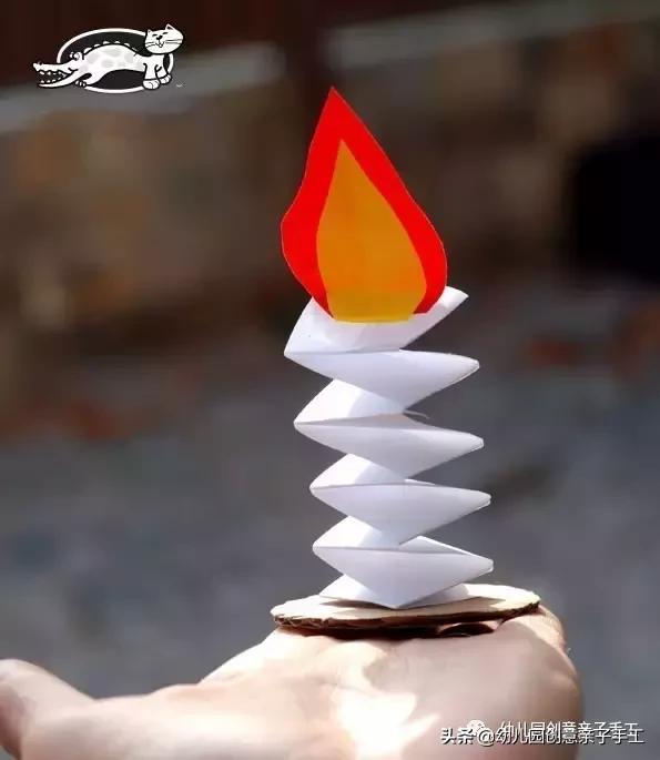 幼儿园小朋友过生日手工贺卡,生日贺卡蜡烛立体