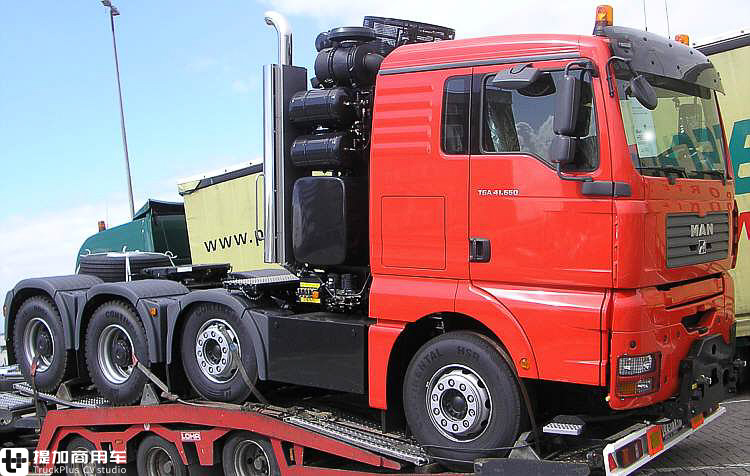 德国曼660马力牵引车lng,德国曼牵引车660马力试驾