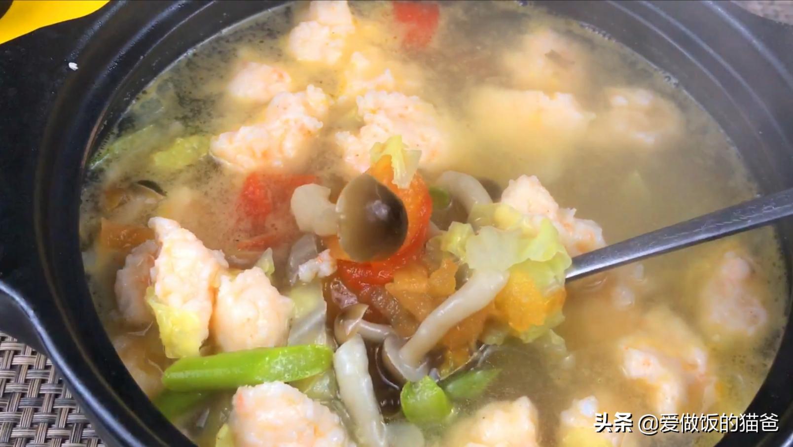 虾滑番茄汤减脂,虾滑菠菜汤减脂